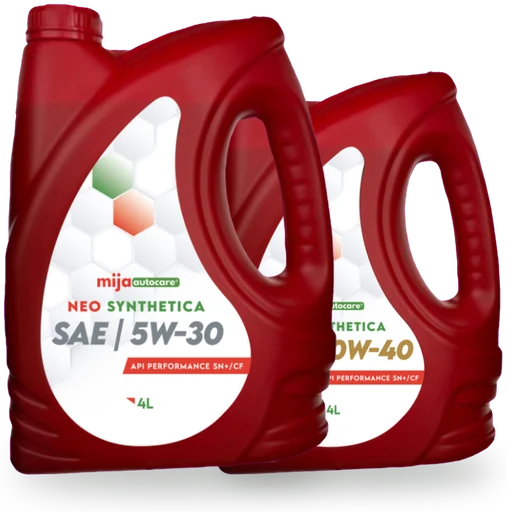 Minyak enjin Mija Neo Synthetica, semi synthetic, botol 4 liter
